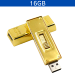 MEMORIA USB LINGOTE ORO 16GB (USB223-U) AMARILLO - Image 3
