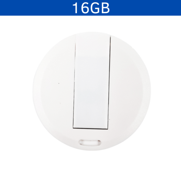 MEMORIA USB BOTON 16GB (USB228-U) BLANCO - Imagen 3