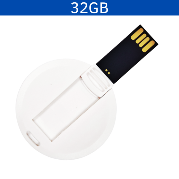 MEMORIA USB BOTON 32GB (USB312-U) BLANCO