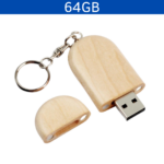 MEMORIA USB OVAL 64GB (USB406-U) MADERA - Image 2
