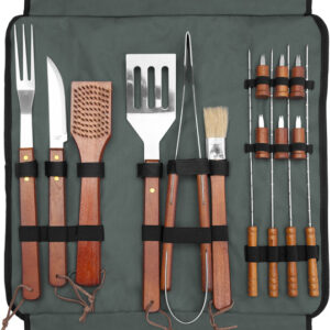 SET DE ASADO / BBQ "SPRING" (T490 GRIS)
