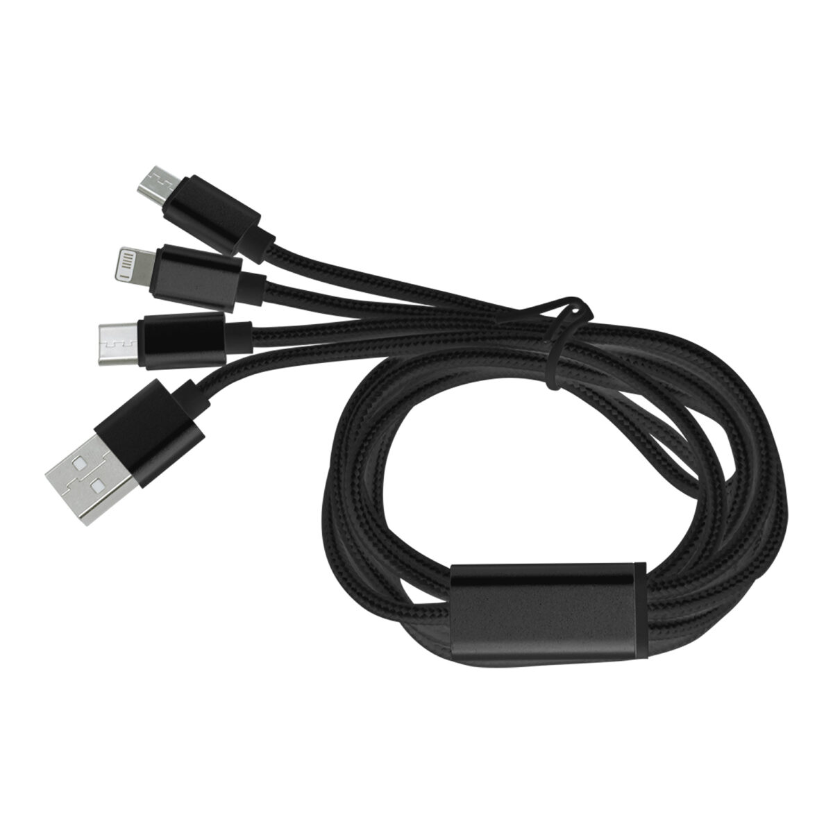 CABLE CON ADAPTADORES "MADISON" (EC736 NEGRO) - Image 1