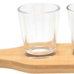 SET DE VASOS TEQUILEROS "TOC TOC" (T631 TRANSPARENTE)