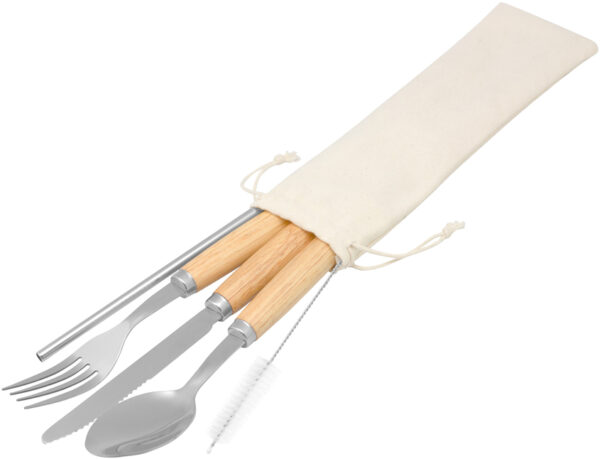 SET DE CUBIERTOS "MEALTIME" (T628 MADERA)