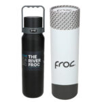 THE RIVER TERMO FROC  (NEGRO / ACERO INOXIDABLE)