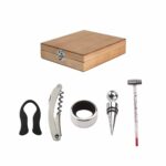 851091 BE - SET PARA VINOS MEDITERRÁNEO BEIGE (BEIGE / MADERA / METAL) - Image 2