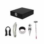 851091 N - SET PARA VINOS MEDITERRÁNEO NEGRO (NEGRO / MADERA / METAL) - Image 2