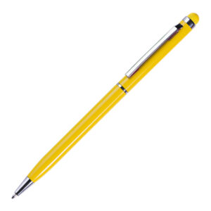 BOLÍGRAFO DE ALUMINIO CON TOUCH ODDRA DE TINTA AZUL A2113A AMARILLO (Aluminio)