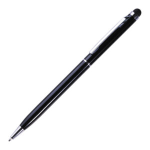 BOLÍGRAFO DE ALUMINIO CON TOUCH ODDRA DE TINTA AZUL A2113A NEGRO (Aluminio)