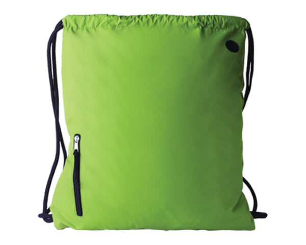 BOLSA TIPO MORRAL BADANO A2167 VERDE CLARO (Poliéster Pongee)