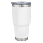 TERMO DOBLE PARED ACERO PARA AUTO DENZEL A2319 BLANCO (ACERO INOXIDABLE / A2319.01 /  ARTICULOS PROMOCIONALES)