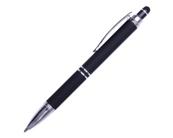 BOLÍGRAFO DE ALUMINIO STEVIA DE TINTA AZUL A2671A NEGRO (Aluminio)
