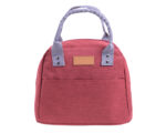 LONCHERA CON ASAS Y BOLSILLO FRONTAL HEIDI A3035 ROJO (POLIÉSTER / ALUFOIL / A3035.04 /  ARTICULOS PROMOCIONALES)