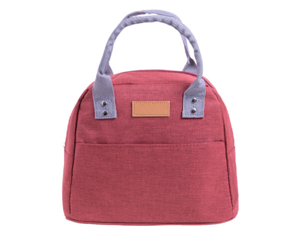 LONCHERA CON ASAS Y BOLSILLO FRONTAL HEIDI A3035 ROJO (Poliéster / Alufoil)
