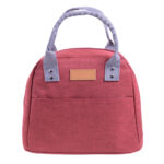 LONCHERA CON ASAS Y BOLSILLO FRONTAL HEIDI A3035 ROJO (POLIÉSTER / ALUFOIL / A3035.04 /  ARTICULOS PROMOCIONALES)