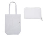 BOLSA MULTIFUNCIONAL PLEGABLE CON CIERRE SHARON A3041 BLANCO (POLIÉSTER 210D / A3041.01 /  ARTICULOS PROMOCIONALES)