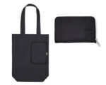 BOLSA MULTIFUNCIONAL PLEGABLE CON CIERRE SHARON A3041 NEGRO (POLIÉSTER 210D / A3041.02 /  ARTICULOS PROMOCIONALES)