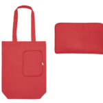 BOLSA MULTIFUNCIONAL PLEGABLE CON CIERRE SHARON A3041 ROJO (POLIÉSTER 210D / A3041.04 /  ARTICULOS PROMOCIONALES)