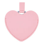 ESPEJO DE ACERO INOXIDABLE CON ESTUCHE EN FORMA DE CORAZÓN MINNIE A3085 PALO DE ROSA (POLIURETANO / ACERO INOXIDABLE / A3085.25 /  ARTICULOS PROMOCIONALES)