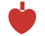 ESPEJO DE ACERO INOXIDABLE CON ESTUCHE EN FORMA DE CORAZÓN MINNIE A3085 ROJO (POLIURETANO / ACERO INOXIDABLE / A3085.04 /  ARTICULOS PROMOCIONALES)