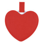 ESPEJO DE ACERO INOXIDABLE CON ESTUCHE EN FORMA DE CORAZÓN MINNIE A3085 ROJO (POLIURETANO / ACERO INOXIDABLE / A3085.04 /  ARTICULOS PROMOCIONALES)