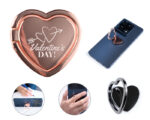 ANILLO CON SOPORTE PARA CELULAR EN FORMA DE CORAZÓN LOVER A3087 GRIS (ALEACIÓN DE ZINC / A3087.22 /  ARTICULOS PROMOCIONALES) - Image 2