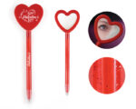 BOLÍGRAFO PLÁSTICO EN FORMA DE CORAZÓN LATIDO A3088 ROJO (PLÁSTICO / A3088.04 /  ARTICULOS PROMOCIONALES) - Image 2