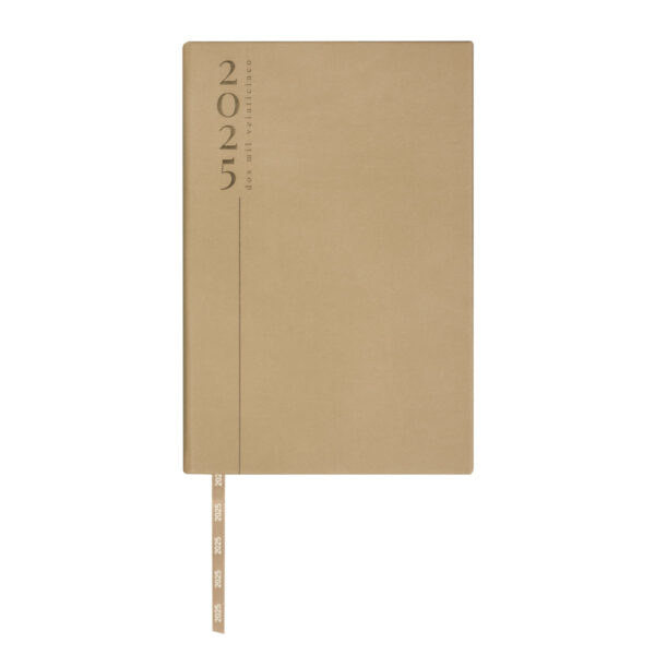 AGD 025 BE - AGENDA DIARIA CLÁSICA 2025 BEIGE (BEIGE / CURPIEL) - Imagen 2