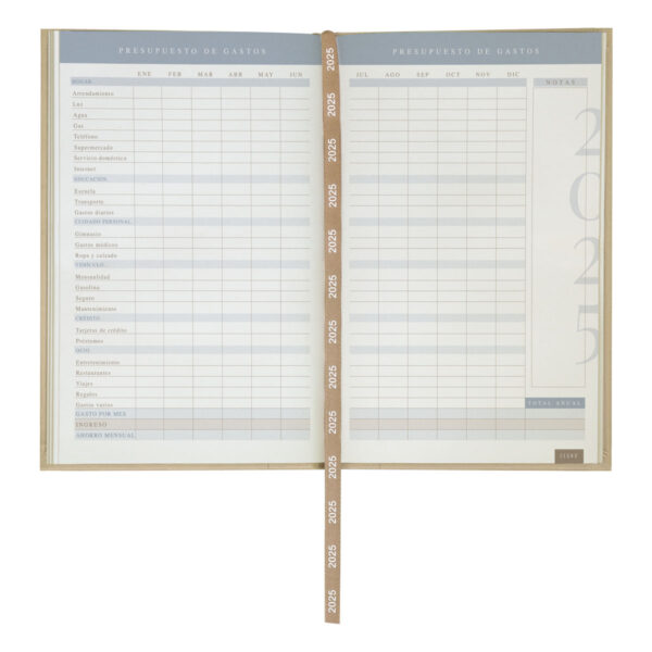 AGD 025 BE - AGENDA DIARIA CLÁSICA 2025 BEIGE (BEIGE / CURPIEL) - Imagen 3