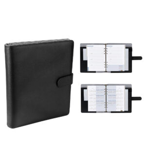 AGP 025 N - AGENDA SEMANAL PREMIUM 2025 NEGRO (NEGRO / CURPIEL)
