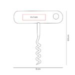 BAR 033 C - SACACORCHOS KURV (CAFE / MADERA DE HAYA / ACERO INOXIDABLE) - Image 4