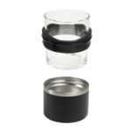 BAR 039 N - VASO WHISKERO BASILE NEGRO (NEGRO / ACERO INOXIDABLE / VIDRIO / RUBBER) - Image 2