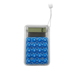 CT 421 A - CALCULADORA ZUEL  AZUL (AZUL / PLASTICO / ASA DE POLIESTER)