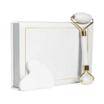 DAM 052 B - SET MASAJEADOR HELENA (BLANCO / PIEDRA JADE / METAL) - Image 6