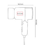 DAM 060 OX - SECADORA PARA CABELLO GISELE (GRIS OXFORD / PLASTICO / ALUMINIO) - Image 6