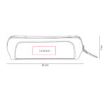 DAM 066 BE - SET DE BROCHAS ROMINA BEIGE (BEIGE / CURPIEL Y PVC ESTUCHE / MADERA, ALUMINIO Y NAILON BROCHAS / POLIESTER TOALLA / LATEX ESPONJA) - Image 5