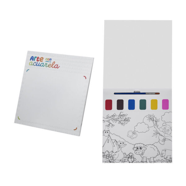 GM 045 B - LIBRETA CON ACUARELAS KLIMPT (BLANCO / PAPEL / ACUARELA) - Imagen 7