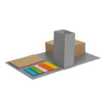 HL 701 G - PORTA NOTAS KUSLIG GRIS (GRIS / CARTON / PAPEL)