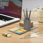 HL 701 G - PORTA NOTAS KUSLIG GRIS (GRIS / CARTON / PAPEL) - Image 3