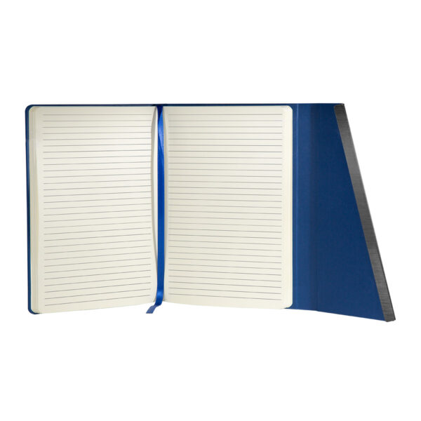 HL 9041 A - SET DE LIBRETA JINSEI AZUL (AZUL / CURPIEL Y METAL LIBRETA / ACERO INOXIDABLE BOLIGRAFO) - Imagen 4