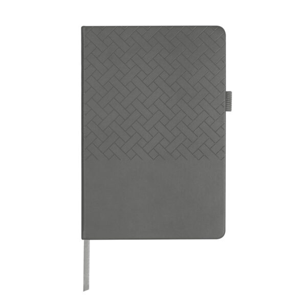 HL 9046 G - LIBRETA TESUT GRIS (GRIS / CUERPIEL / PAPEL) - Imagen 2