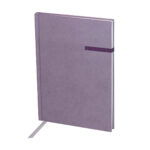 HL 9048 M - LIBRETA BLID MORADO (MORADO / POLIESTER SUAVE AL TACTO (PIEL DE DURAZNO) / CARTONCILLO RIGIDO / PAPEL)