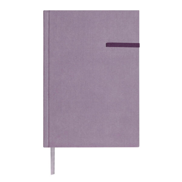 HL 9048 M - LIBRETA BLID MORADO (MORADO / POLIESTER SUAVE AL TACTO (PIEL DE DURAZNO) / CARTONCILLO RIGIDO / PAPEL) - Imagen 2