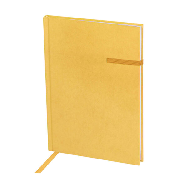 HL 9048 Y - LIBRETA BLID AMARILLO (AMARILLO / POLIESTER SUAVE AL TACTO (PIEL DE DURAZNO) / CARTONCILLO RIGIDO / PAPEL)