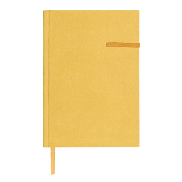 HL 9048 Y - LIBRETA BLID AMARILLO (AMARILLO / POLIESTER SUAVE AL TACTO (PIEL DE DURAZNO) / CARTONCILLO RIGIDO / PAPEL) - Imagen 2