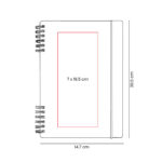 HL 9053 G - LIBRETA POE GRIS (GRIS / PAPEL / CARTON) - Image 3