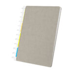 HL 9062 G - LIBRETA ORUKA GRIS (GRIS / CURPIEL / PAPEL / PVC)