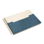 HL 9067 A - LIBRETA APPEL AZUL (AZUL / CARTON / PAPEL 80% ALGODON / ESPIRAL METALICO)