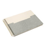 HL 9067 G - LIBRETA APPEL GRIS (GRIS / CARTON / PAPEL 80% ALGODON / ESPIRAL METALICO)