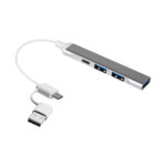 HUB 013 S - CONCENTRADOR DE PUERTOS HALT (PLATA / ALUMINIO / PLASTICO) - Image 3